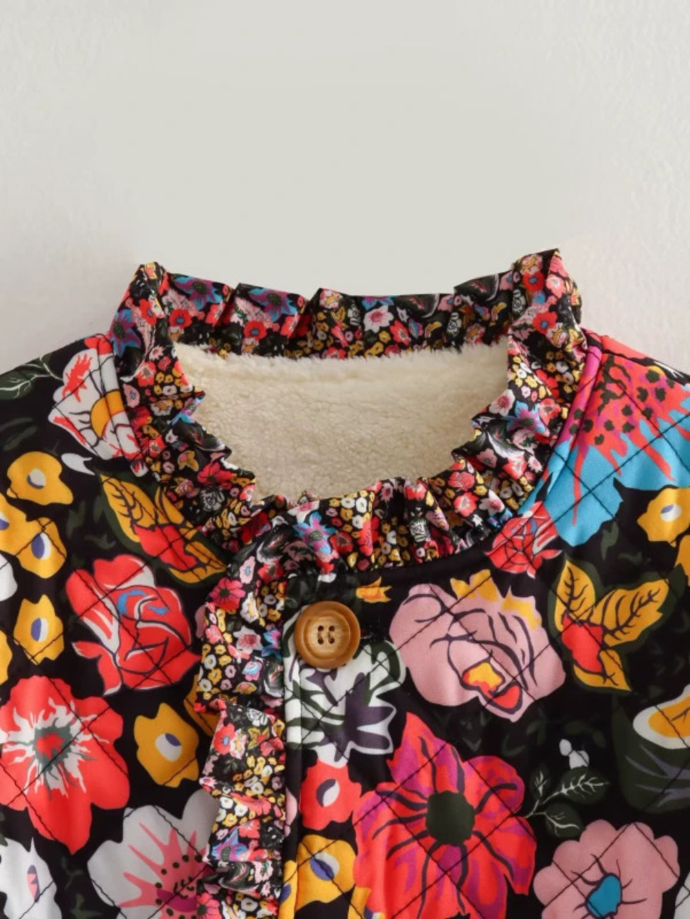 Oversized Printed Lambswool Jacket
